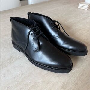 Tod Black Leather Men's Shoes